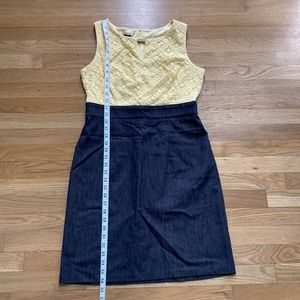 Alyx Dress size 8 yellow and denim